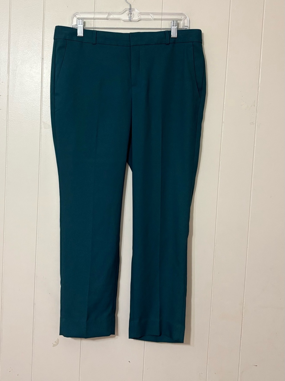 Banana Republic Avery Solid Crop Ankle Pants Big Sur Green Size 10 NWT